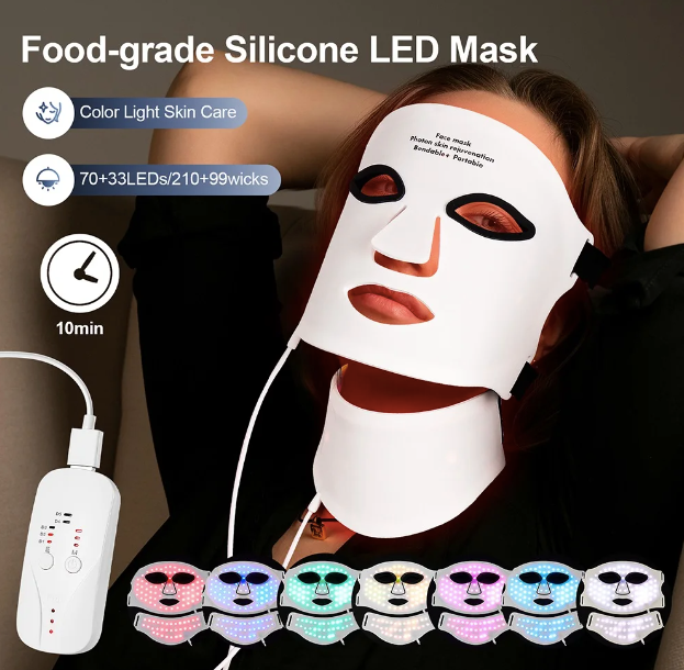 LumaHaven 7-Colour LED Face & Neck Therapy Mask